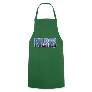 Paris - Tablier de cuisine - vert foncé - Devant - AI Model Male 185 dark (185cm)