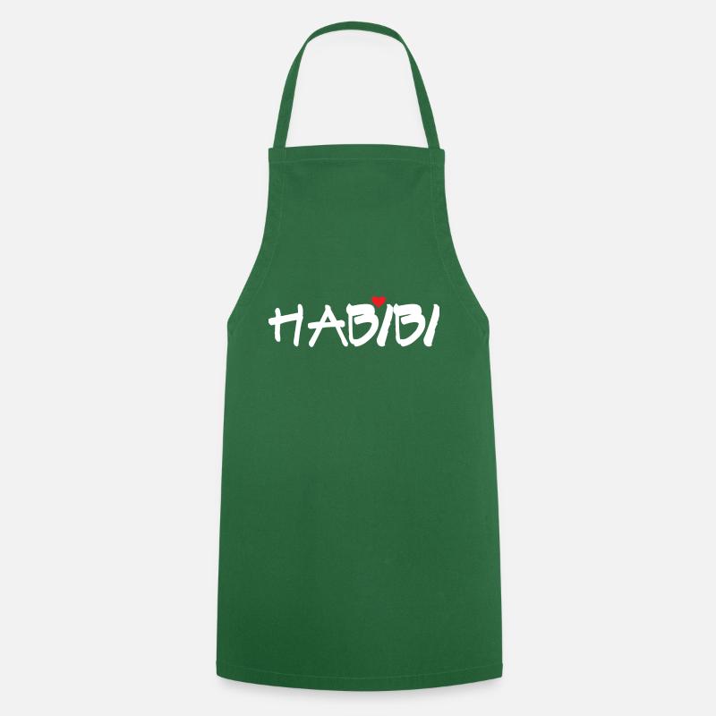 Habibi - Tablier de cuisine - vert foncé