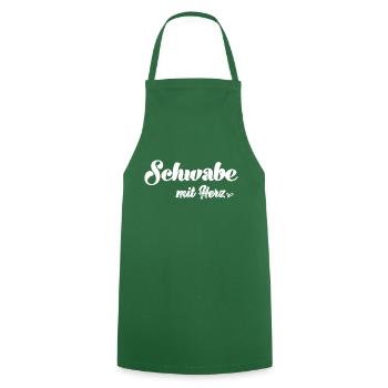 Schwäbin mit Herz Spätzle Schwäbisch Schwaben - Kochschürze - Grün - Vorne - AI Model Male 185 dark (185cm)