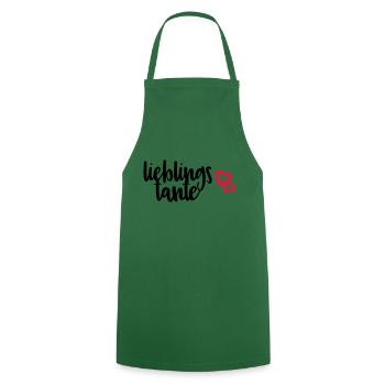 Lieblingstante Tante beste Tante Spruch Geschenk - Kochschürze - Grün - Vorne - AI Model Male 185 dark (185cm)