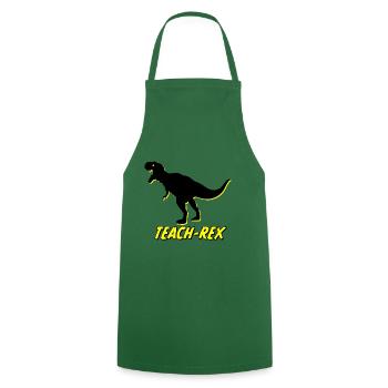 Teach-Rex - Cooking Apron - green - Front - AI Model Male 185 dark (185cm)