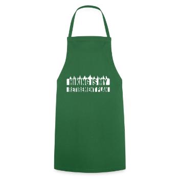 Hiking Is My Retirement Plan Mountains Hiking Saying - Cooking Apron - green - Front - AI Model Male 185 dark (185cm)