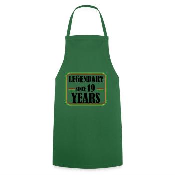 Legendary for 19 Years, 19th Birthday, Finally 19 - Cooking Apron - green - Front - AI Model Male 185 dark (185cm)