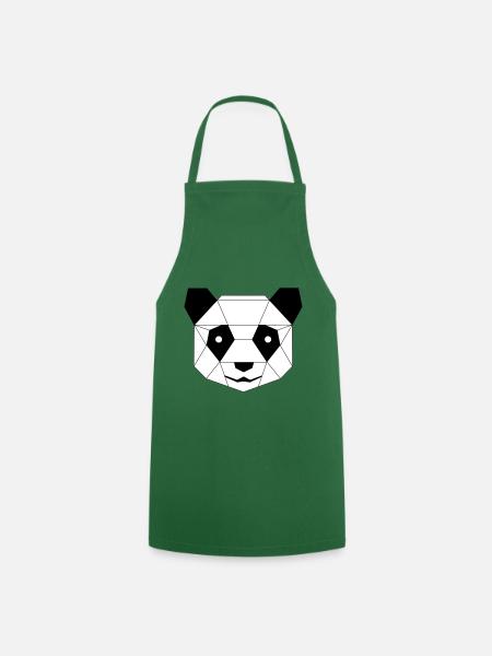 Panda und Pinguin - Kochschürze - Grün
