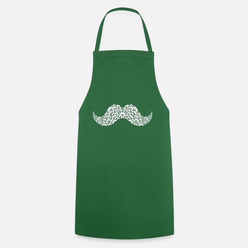 Moustache Overload - Kochschürze - Grün