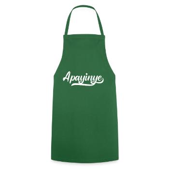 Apayinye - Tablier de cuisine - vert foncé - Devant - AI Model Male 185 dark (185cm)