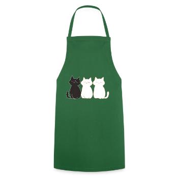 3 little kittens - Cooking Apron - green - Front - AI Model Male 185 dark (185cm)