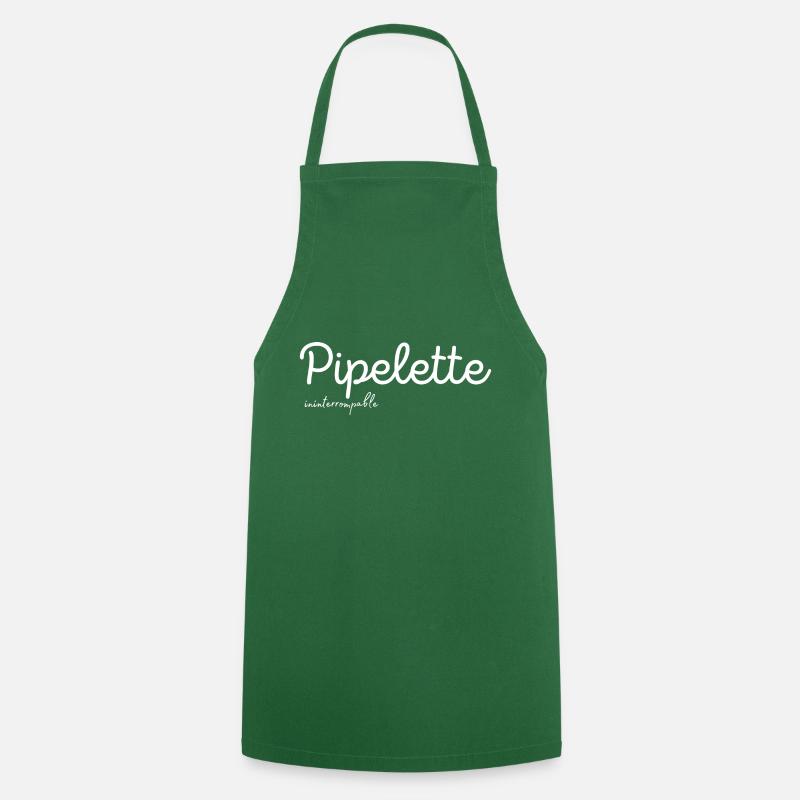 Pipelette Ininterrompable - Tablier de cuisine - vert foncé