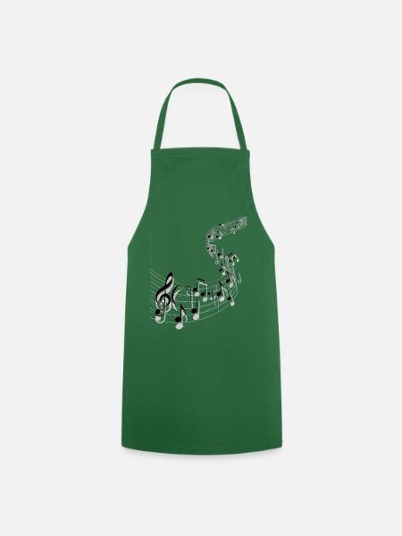 Music notes musician NEW DESIGN 2020 - Cooking Apron - green