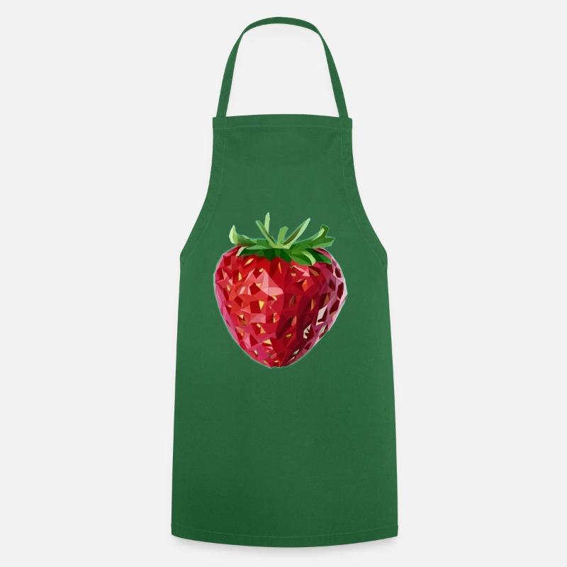 Fraise à Facettes - Tablier de cuisine - vert foncé