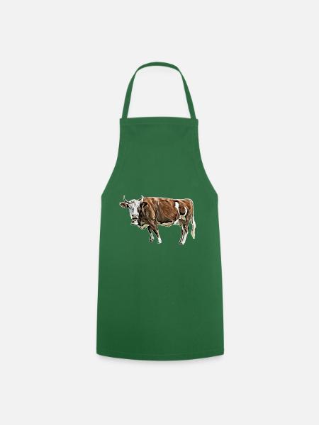 cow - Cooking Apron - green