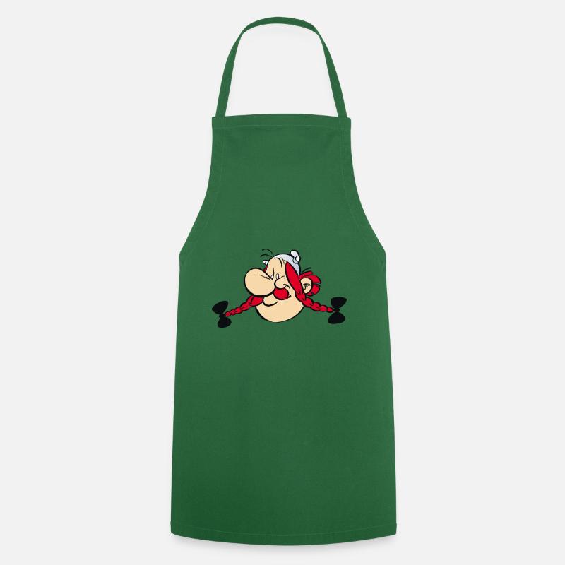 Asterix & Obelix - Obelix face - Cooking Apron - green