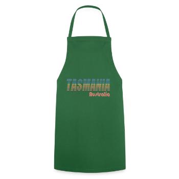 TASMANIA - AUSTRALIA - Cooking Apron - green - Front - AI Model Male 185 dark (185cm)