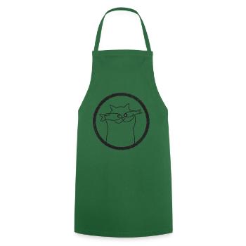 un coup FishyCat - Tablier de cuisine - vert foncé - Devant - AI Model Male 185 dark (185cm)