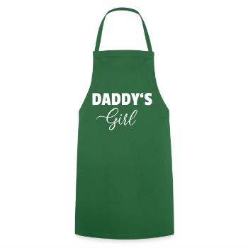 Daddy's Girl - cadeau fille à sa belle-fille - Tablier de cuisine - vert foncé - Devant - AI Model Male 185 dark (185cm)