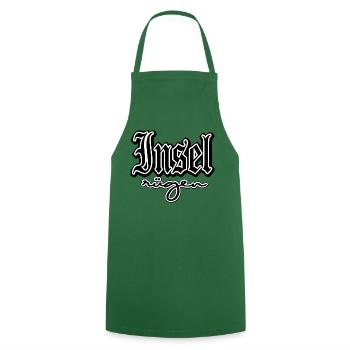 île rügen côte vacances mer Baltique voilier plage - Tablier de cuisine - vert foncé - Devant - AI Model Male 185 dark (185cm)