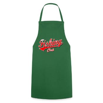 poisson pêcheur pêcheur club de pêche pêche au brochet casquette - Tablier de cuisine - vert foncé - Devant - AI Model Male 185 dark (185cm)