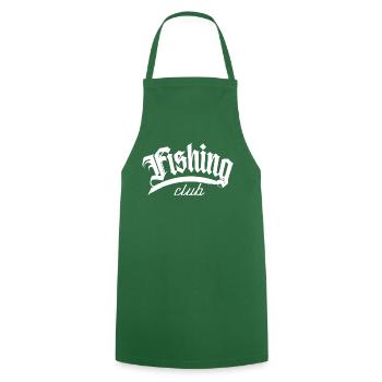poisson pêcheur pêcheur club de pêche pêche au brochet casquette - Tablier de cuisine - vert foncé - Devant - AI Model Male 185 dark (185cm)