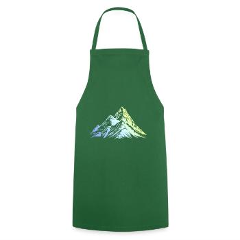 Berge Natur Silhouette - Kochschürze - Grün - Vorne - AI Model Male 185 dark (185cm)