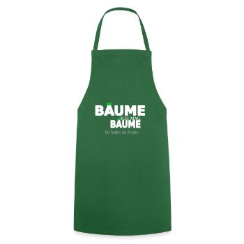 ich mag bäume weiss - Kochschürze - Grün - Vorne - AI Model Male 185 dark (185cm)