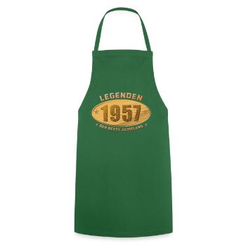 Legenden 1957 - Kochschürze - Grün - Vorne - AI Model Male 185 dark (185cm)