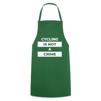 cycling is not a crime - Cooking Apron - green - Front - AI Model Male 185 dark (185cm)