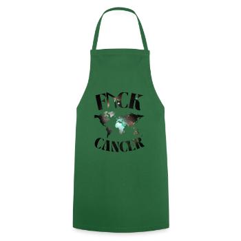 F... CK CANCER - ESPOIR, AMOUR ET COMBAT - Tablier de cuisine - vert foncé - Devant - AI Model Male 185 dark (185cm)