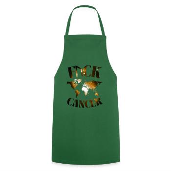 F... CK CANCER - ESPOIR, AMOUR ET COMBAT - Tablier de cuisine - vert foncé - Devant - AI Model Male 185 dark (185cm)