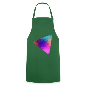 Triangle colorful - Cooking Apron - green - Front - AI Model Male 185 dark (185cm)