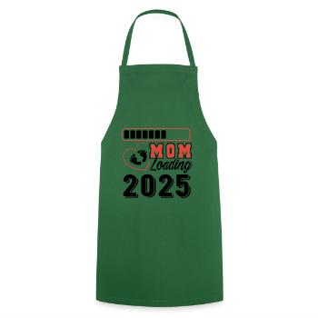 Femme enceinte 2025, bébé sera facturé 2025 - Tablier de cuisine - vert foncé - Devant - AI Model Male 185 dark (185cm)