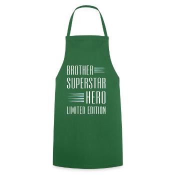 Brother Limited Edition Saying - Cooking Apron - green - Front - AI Model Male 185 dark (185cm)
