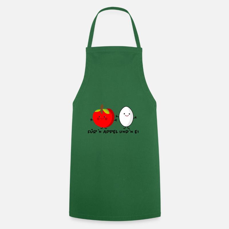 For an Appel and an egg - Cooking Apron - green