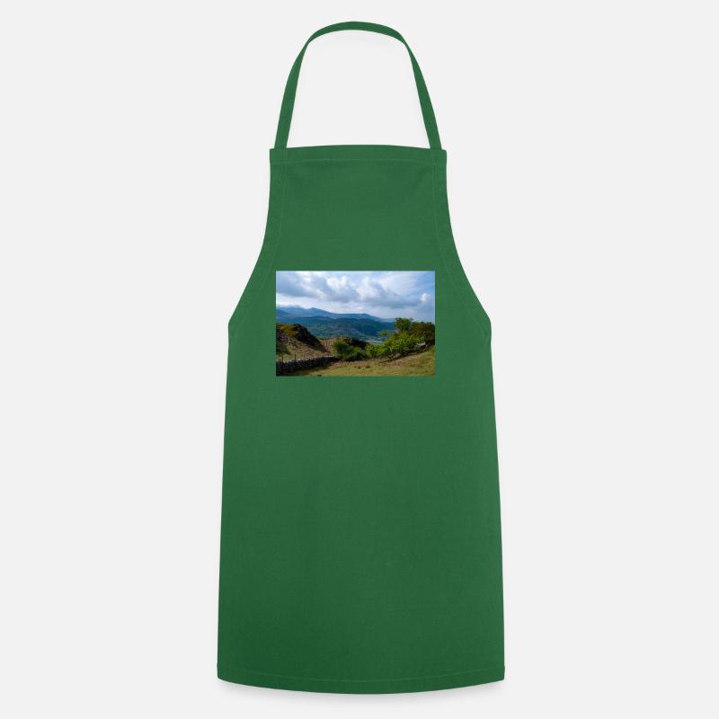 Cader Idris from New Precipice Walk - Cooking Apron - green