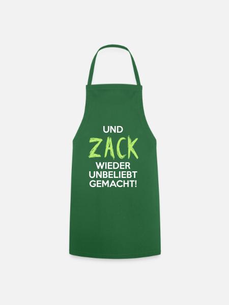 UND ZACK WIEDER UNBELIEBT GEMACHT Geschenkidee - Kochschürze - Grün