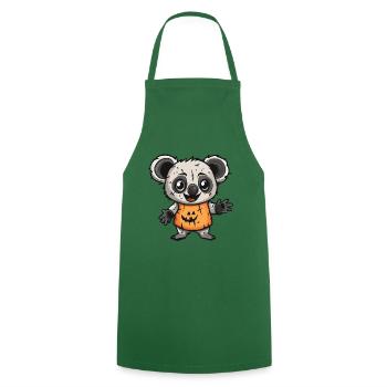 Koala Halloween Zombie - Tablier de cuisine - vert foncé - Devant - AI Model Male 185 dark (185cm)