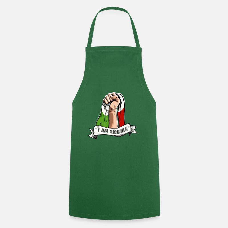 Sicile Faust - Tablier de cuisine - vert foncé