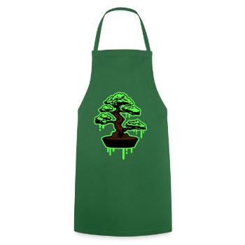 Tree Bonsai Symbol - Cooking Apron - green - Front - AI Model Male 185 dark (185cm)