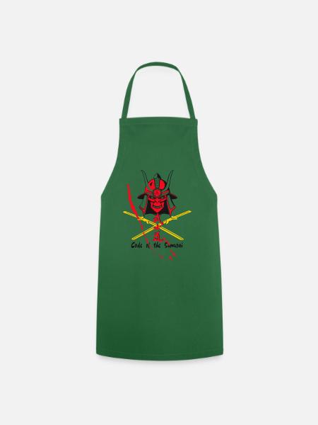 Code Samurai Krieger: Klingen-Design - Kochschürze - Grün