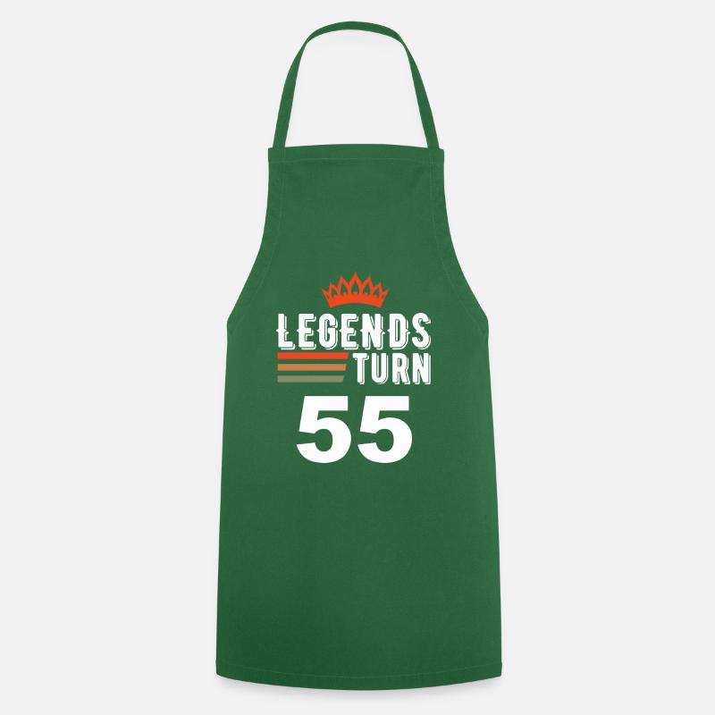 Les légendes ont 55 ans, 55 ans - Tablier de cuisine - vert foncé