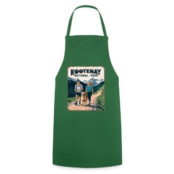 Parc national Kootenay Aventure Nature - Tablier de cuisine - vert foncé - Devant - AI Model Male 185 dark (185cm)