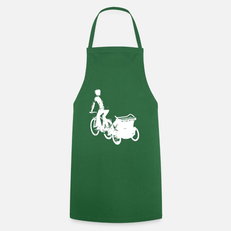 Bicycle with trailer - Cooking Apron - green
