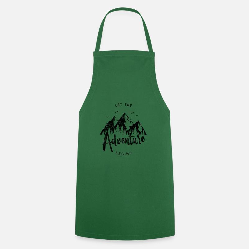 Mountain mountains adventure - Cooking Apron - green