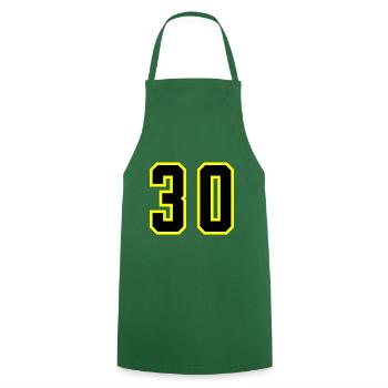 Justaucorps à 30 chiffres - Tablier de cuisine - vert foncé - Devant - AI Model Male 185 dark (185cm)