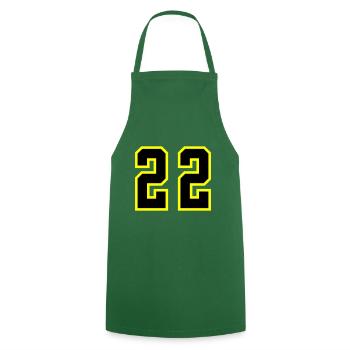 22 Number Leotard - Cooking Apron - green - Front - AI Model Male 185 dark (185cm)