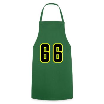 66 Number Leotard - Cooking Apron - green - Front - AI Model Male 185 dark (185cm)