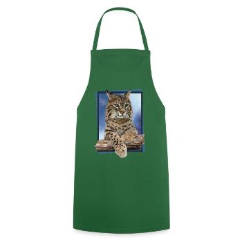 Lynx - Cooking Apron - green - Front - AI Model Male 185 dark (185cm)
