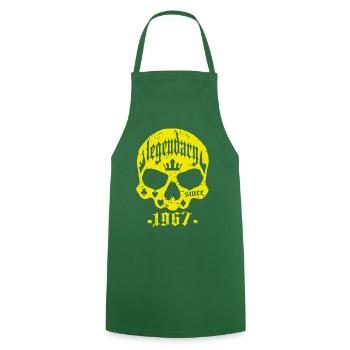 Legendary since 1967 - Cooking Apron - green - Front - AI Model Male 185 dark (185cm)