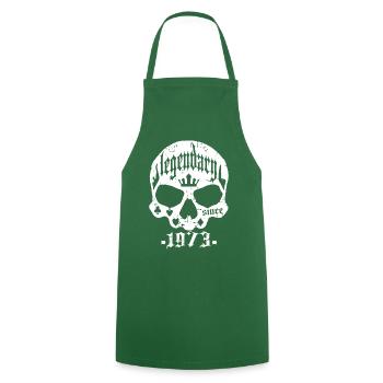 Legendary since 1973 - Cooking Apron - green - Front - AI Model Male 185 dark (185cm)