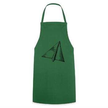 Paper planes - flying - Cooking Apron - green - Front - AI Model Male 185 dark (185cm)