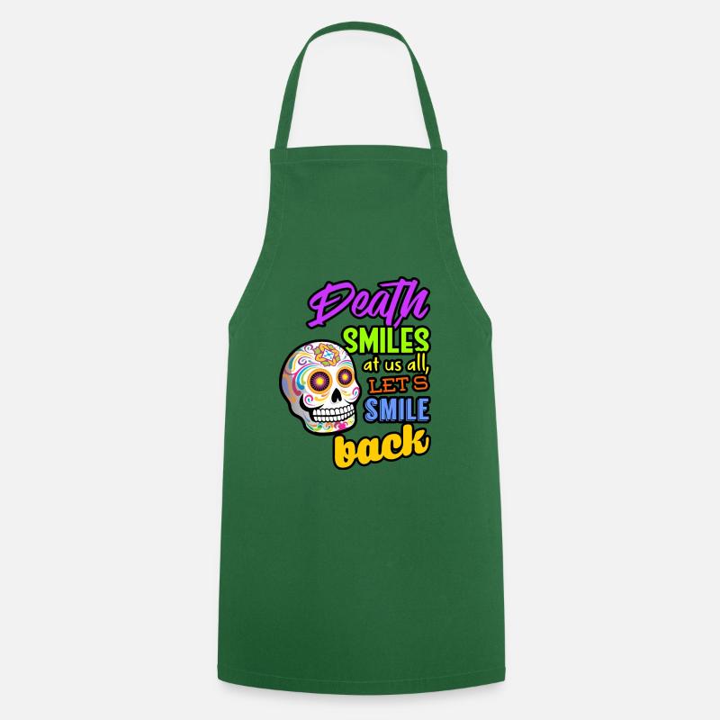 Crâne Couleurs 2 - Tablier de cuisine - vert foncé